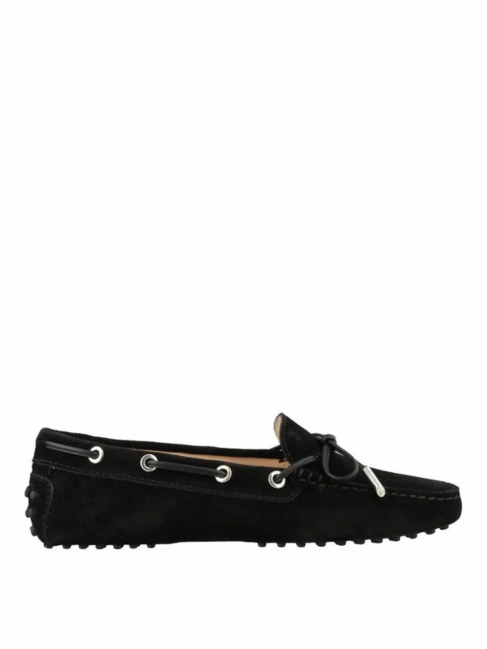 Tod's Gommino Suede Driver Loafers Black Size 38 EU 8 US